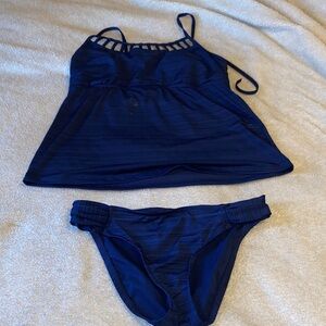 Mossimo Supply Co. Navy Blue Bikini Set